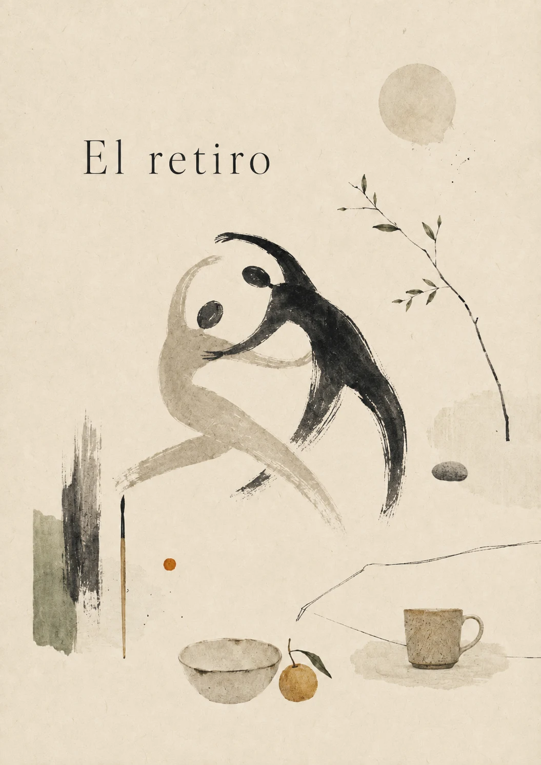 El retiro: a self-managed, non-profit two-day retreat with contact improvisation, silence, food, arts, sensory activities, nature, movement and breathing.